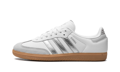 Adidas Samba White Silver Metallic Grey